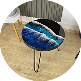 Ocean Wave Resin Table