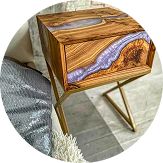 Bed Side Table Resin Table