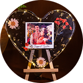Heart shape Resin light Frame