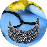 Silver-Plated Choker Necklace