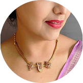 Temple Design Short Necklace