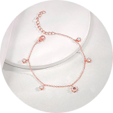 Rose Gold Flower Bracelet