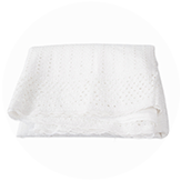 Chikankari Cut Work Fabric- White