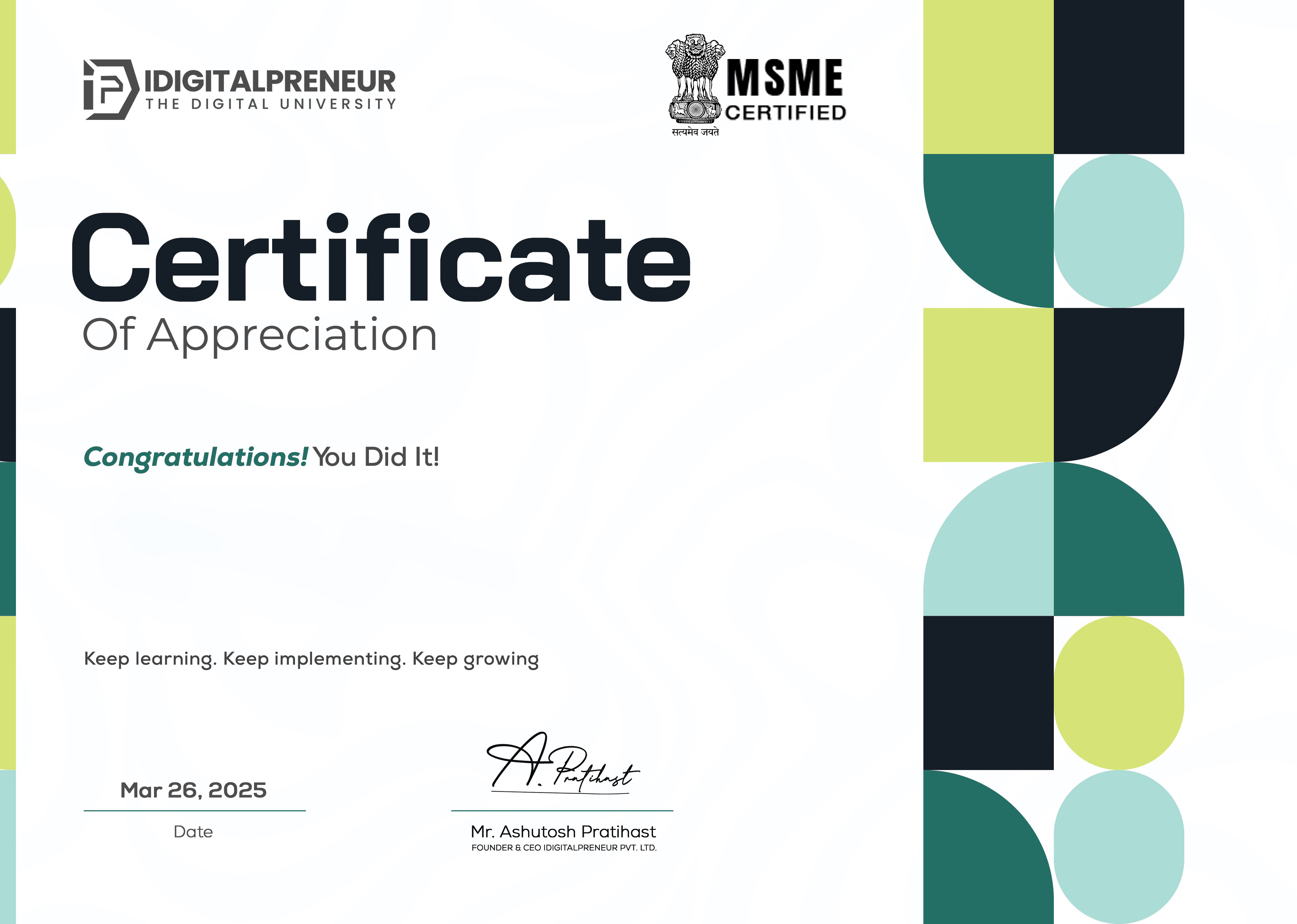Certificate Image